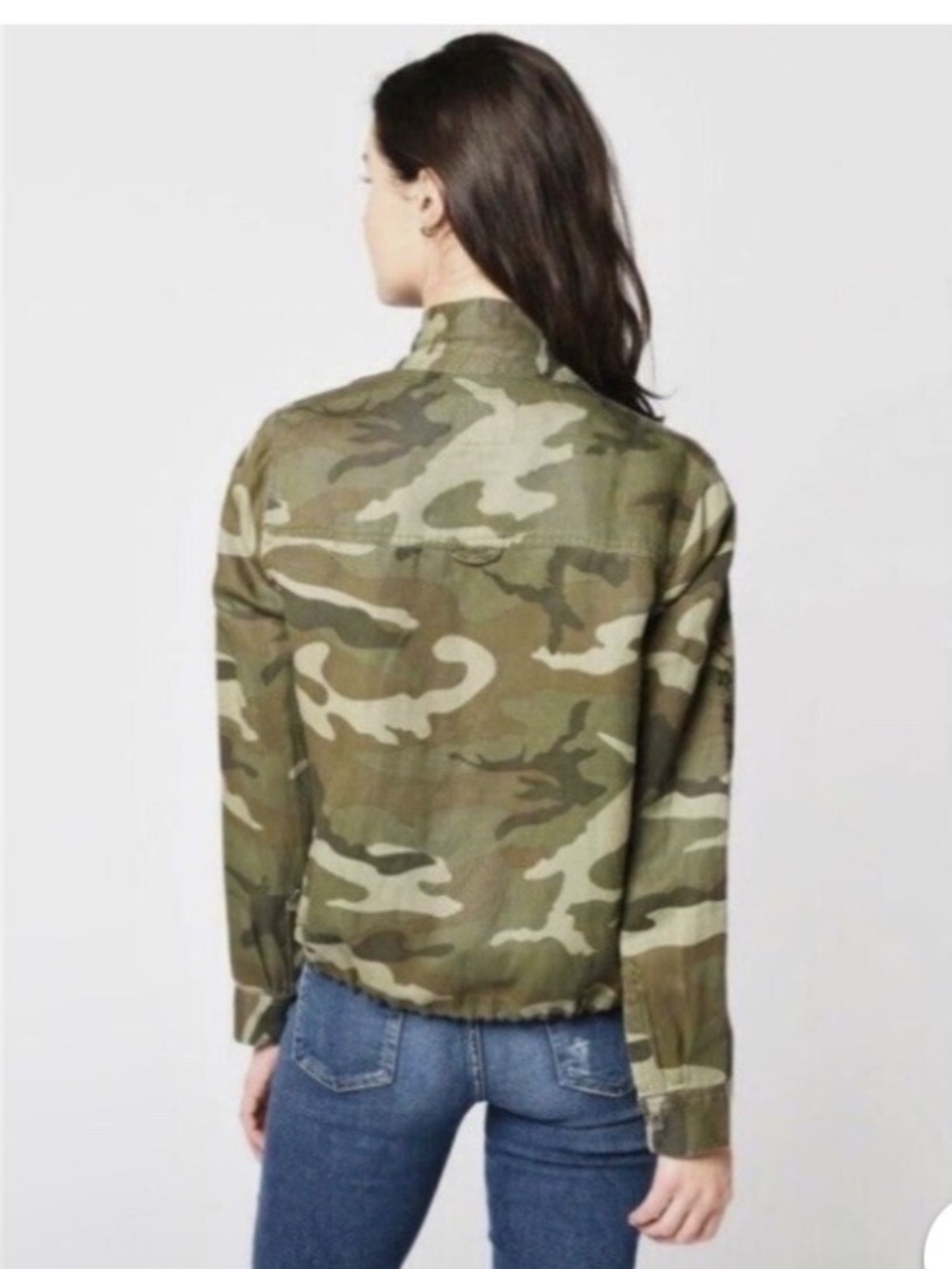 RAILS Tennessee Military Jacket Women’s Medium Olive Green Utility Coat Army Chi - Picture 2 of 9
